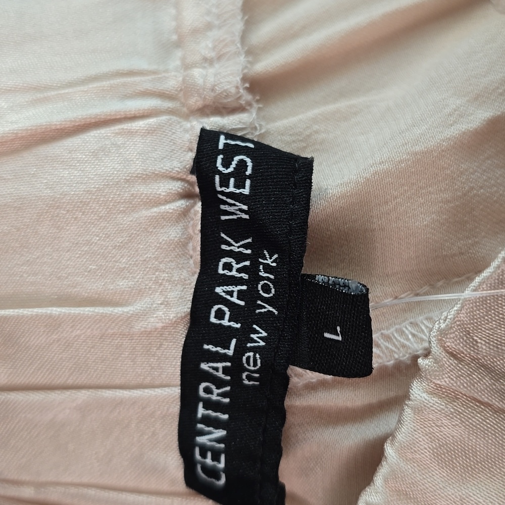 Central Park West rose gold Wide Leg Pants with High Waist Design size L - Picture 10 of 15